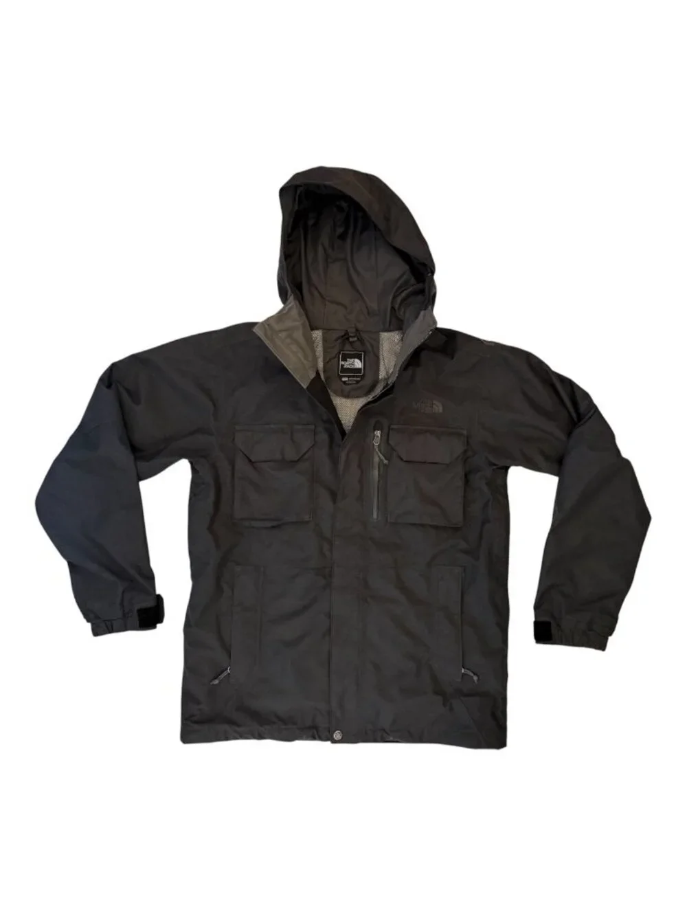 The North Face Men's HyVent Cargo Parka Mountain Jacket Medium Black Fall 2013